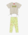 Conjunto Infantil Feminino com Calça Corsário Estampada - Kely Kety - Mescla-b42365ab-c8c4-4dc6-b02e-089561d0fd44