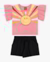 Conjunto Infantil Feminino com Estampa Sol - Kely Kety - Bala de Goma-ada9ccb1-ac91-421f-9a5a-7ab262e8684e