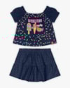 Conjunto Infantil Feminino com Estampa Sorvete - Kely Kety - Oxford-92910450-9bbe-4f3b-bb85-5bedf13c6065