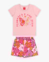 Conjunto Infantil Feminino em Meia Malha Estampada - Kely Kety - Sugar-828f283d-f02c-4b7b-a2d2-5ffcc82f1aef