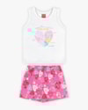 Conjunto Infantil Feminino Estampa Corações - Kely Kety - Branco-ed4c1722-c0e1-4b35-a4f8-a9c12283c5b0
