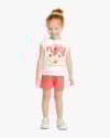 Conjunto Infantil Feminino Estampa Hora de Florir - Kely Kety - Natural-c9c910c6-e1af-4295-98e2-065d3e05dd17
