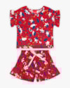 Conjunto Infantil Feminino Estampado em Meia Malha - Kely Kety - Vermelho-11cf258a-7590-4a7f-8671-751e05891aa4