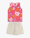 Conjunto Infantil Feminino Regata Estampada e Shorts - Kely Kety - Cherry-12e099f6-063e-4d2a-ac3b-440511a96d05