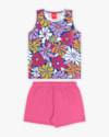 Conjunto Infantil Feminino Regata Estampada e Shorts - Kely Kety - Mosaico-5aa588c9-e1d1-4562-80cf-96f252270891