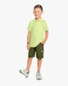 Conjunto Infantil Masculino Camisa Polo e Bermuda - ReiRex - Matcha-af895827-abe6-4d54-a1e9-75a048bd5df2