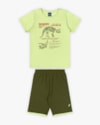 Conjunto Infantil Masculino Estampa Triceratops - ReiRex - Matcha-72bc9a04-6556-4e3e-8fb0-32b00324d2ab