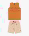 Conjunto Infantil Masculino Regata e Bermuda - Rei Rex - Amarelo-c093bc36-bdb2-4768-bf39-918e4334ca68