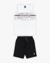 Conjunto Infantil Masculino Regata e Bermuda - Rei Rex - Branco-a70f9b79-b33f-463c-8787-67a68324cd50
