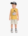 Conjunto Infantil Masculino Regata Estampa Kombi e Bermuda - ReiRex- Mostarda-d1231b08-0b4c-4d67-bc21-f96ea24b171c