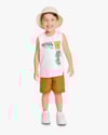 Conjunto Infantil Masculino Regata Estampa Pantanal e Bermuda- ReiRex - Branco-d0adf881-2d38-498d-9c1c-44f221fffed6
