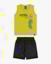 Conjunto Infantil Masculino Regata Estampa Pantanal e Bermuda- ReiRex - Verde-0bfab53c-1874-4dae-917b-0c636b51ed32