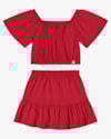 Conjunto Infantil Menina Blusa Ciganinha e Saia - Kely Kety - Tomato-2c075f6d-841e-4e04-8767-0ec74e537e9a