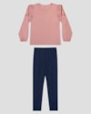 Conjunto Infantil Menina Blusa com Estampa e Legging - Kely Kety - Rosa-923671f5-d1d0-4e81-ba09-9cf38958c010