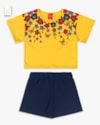 Conjunto Infantil Menina Blusa com Estampa e Shorts - Kely Kety - Sol-68d28387-ace2-4bc2-bcde-bff8a1250b58