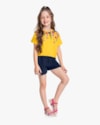 Conjunto Infantil Menina Blusa com Estampa e Shorts - Kely Kety - Sol-e7ff7fe5-2a72-4c95-af4d-983680398751