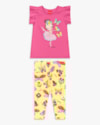 Conjunto Infantil Menina Blusa e Legging Estampada - Kely Kety - Blossom-62bab5d4-060d-4d6c-ac1f-2a12877d5876