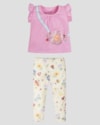 Conjunto Infantil Menina Blusa e Legging Estampada Kely Kety Rosa-aaae8e7d-06fb-4825-ac30-71690eaece50