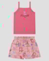 Conjunto Infantil Menina Blusa e Shorts Canelado Kely Kety Rosa-2a3c9044-266e-432a-8285-c8690015a447