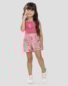 Conjunto Infantil Menina Blusa e Shorts Canelado Kely Kety Rosa-5a9c0b94-2042-461b-9ec1-5d4edf61be33