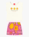 Conjunto Infantil Menina Blusa e Shorts Estampado Kely Kety-68ac7c3a-26da-4fb9-a015-547f6155974e