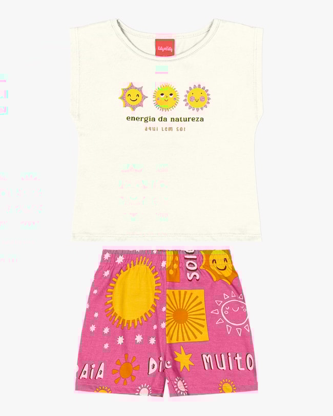 Conjunto Infantil Menina Blusa e Shorts Estampado Kely Kety-f8b0d8cc-81b5-46d1-a102-97ce34e83396