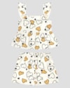 Conjunto Infantil Menina Blusa e Shorts Estampado Kely Kety Branco-ab292f80-59f0-46c8-b960-b1200e3125b0