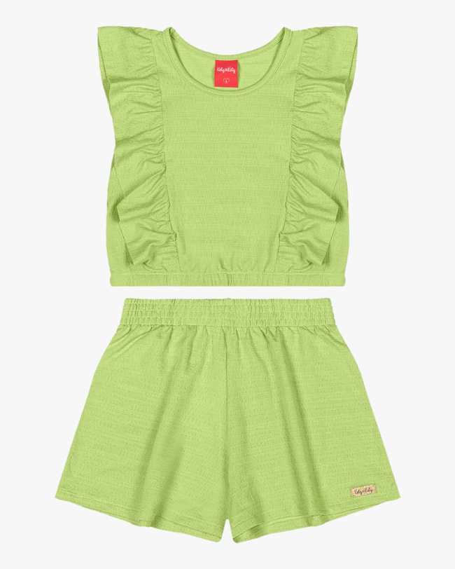 Conjunto Infantil Menina Blusa e Shorts Kely Kety 10 Lume-eb567092-f13f-461a-85e8-d0beec6e828f