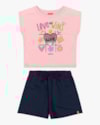 Conjunto Infantil Menina Blusa e Shorts Kely Kety-bcefca0d-58ec-40fc-b2ae-df1c16af2a11