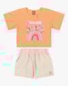 Conjunto Infantil Menina Blusa e Shorts Kely Kety Bergamota-101cb22d-7795-4c37-87c2-afbe9cc91c5e