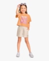 Conjunto Infantil Menina Blusa e Shorts Kely Kety Bergamota-67123639-022e-49f8-8466-c9e0d236208c