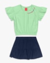 Conjunto Infantil Menina Blusa e Shorts Saia - Kely Kety - Sorvete de Menta-95a98899-4e3d-471f-9131-91206d505303