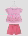 Conjunto Infantil Menina Blusa Estampada e Shorts Kely Kety Rosa-3a853038-c45c-4657-acad-e5c7613a477a