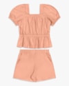 Conjunto Infantil Menina Blusa Manga Bufante e Shorts – Kely Kety pêssego-c050469c-82a7-4c8a-866b-abfc38199bd8