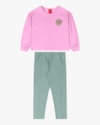 Conjunto Infantil Menina Blusa Manga Longa e Calça - Kely Kety - Rosa-532a3ba4-0539-4269-86d7-3c91ec5097a0