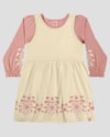 Conjunto Infantil Menina Blusa Manga Longa e Vestido - Kely Kety - Rosa-1c48f0f3-e307-498a-92ad-34df15232bd9