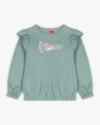 Conjunto Infantil Menina Blusão com Babado e Calça - Kely Kety - Verde-47182233-30d2-4e11-98ff-79594ef1530a