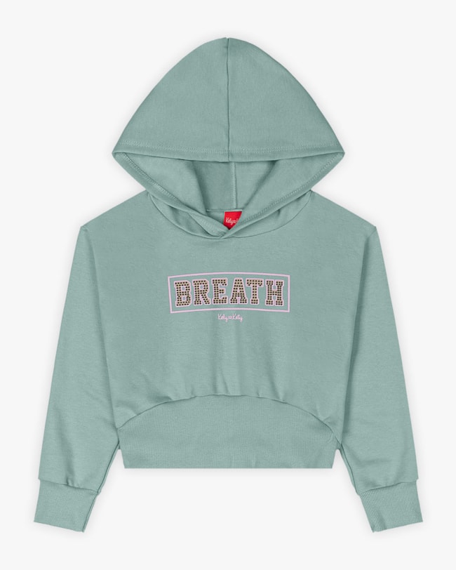 Conjunto Infantil Menina Blusão com Capuz e Calça - Kely Kety - Verde-f1237a50-7217-4143-a5db-957ff69d5829