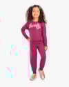 Conjunto Infantil Menina Blusão com Estampa e Calça - Kely Kety - Marsala-97f7dda6-32d1-454c-bc7e-ec96cc57b0ae