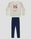 Conjunto Infantil Menina Blusão com Estampa e Calça - Kely Kety - Mescla-987a27bd-7540-4b92-803b-e876bd577e2d