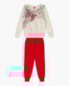 Conjunto Infantil Menina Blusão e Calça em Moletom - Kely Kety - Mescla-9e74ae0c-0c66-4b58-89a0-8e59edc05a35
