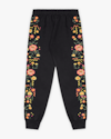 Conjunto Infantil Menina Blusão e Calça Estampa Flores - Kely Ketly - Preto-10-70e34eb6-a874-488a-8838-326a4379ee31