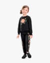 Conjunto Infantil Menina Blusão e Calça Estampa Flores - Kely Kety - Preto-1fb85749-b776-4768-b9b7-784b05a36c57