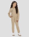 Conjunto Infantil Menina Blusão e Calça - Kely Kety - Bege-c5b1098e-a3e3-4610-b1b8-85777235aca7