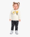 Conjunto Infantil Menina Blusão e Legging Estampado - Kely Kety - Natural-1dcec9c8-7777-418a-8ac4-abddc725af3d
