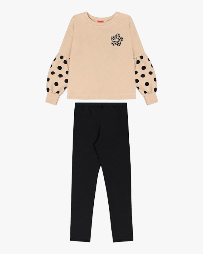 Conjunto Infantil Menina Blusão e Legging - Kely Kety - Deserto-5f21a410-7b25-4e8b-9ba5-5e4d5bde4405