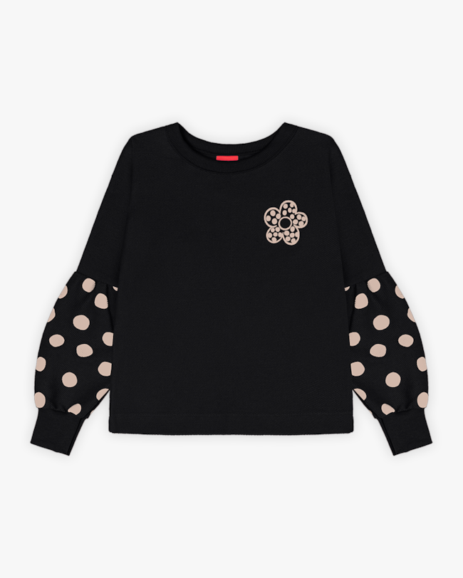 Conjunto Infantil Menina Blusão e Legging - Kely Kety - Preto-81f04340-1a05-42d0-b4fb-6614ee7fa3cb