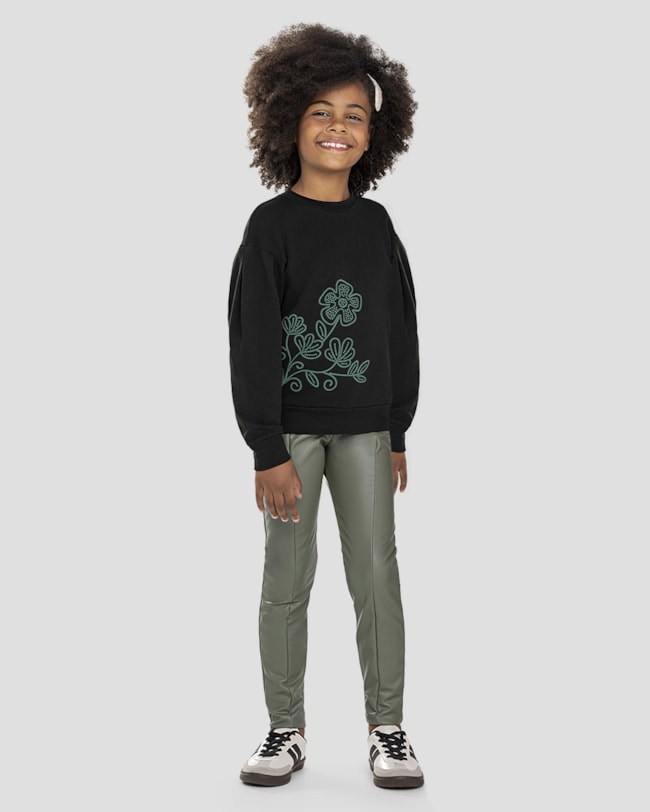 Conjunto Infantil Menina Blusão e Legging Montaria - Kely Kety - Preto-8587fb2a-7c87-4c0d-87c1-36a390856580