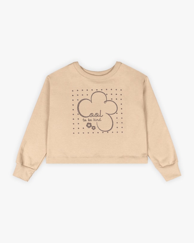 Conjunto Infantil Menina Blusão e Shorts em Moletom - Kely Kety - Deserto-d31d42e8-a6f6-46d4-b545-a643290ee08e