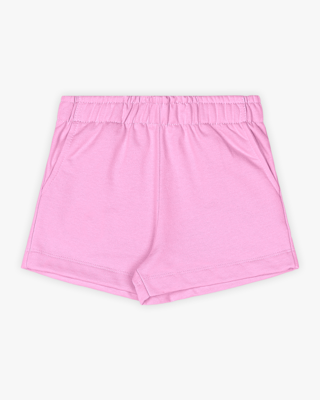 Conjunto Infantil Menina Blusão e Shorts em Moletom - Kely Kety - Rosa-10-dc862a5a-238f-4997-aea5-26368ed7a86e
